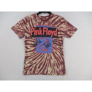Pink Floyd Tie Dye World Tour 87 Vintage Licensed Band Tee S